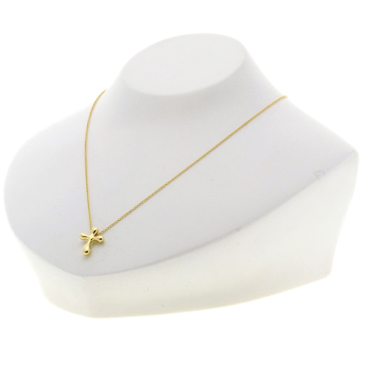 TIFFANY&Co. Small cross Necklace K18 Yellow Gold Ladies [Used]