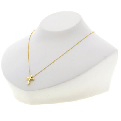 TIFFANY&Co. Small cross Necklace K18 Yellow Gold Ladies [Used]
