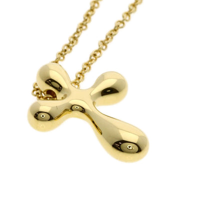 TIFFANY&Co. Small cross Necklace K18 Yellow Gold Ladies [Used]