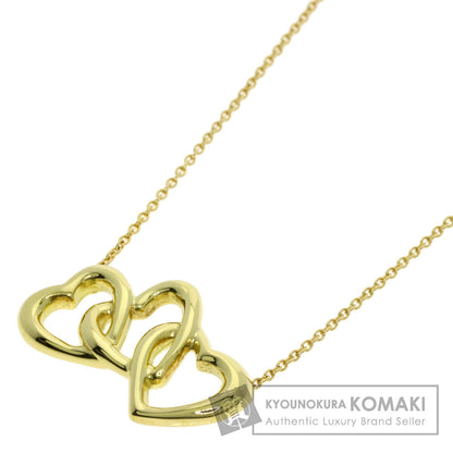 TIFFANY&Co. Triple heart Necklace K18 Yellow Gold Ladies [Used]