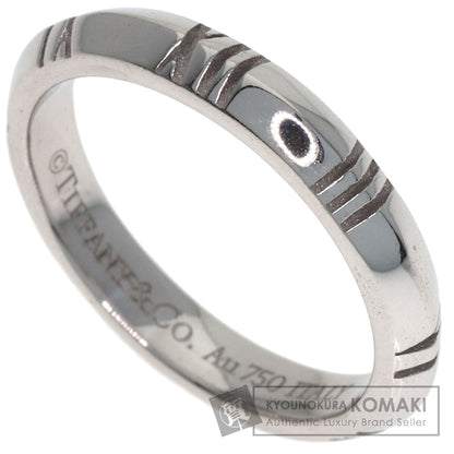 TIFFANY&Co. Atlas X Closed Narrow Ring K18 White Gold Ladies [Used]