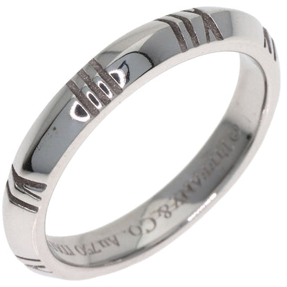 TIFFANY&Co. Atlas X Closed Narrow Ring K18 White Gold Ladies [Used]