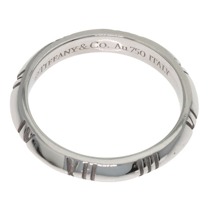TIFFANY&Co. Atlas X Closed Narrow Ring K18 White Gold Ladies [Used]