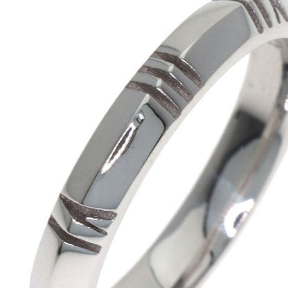 TIFFANY&Co. Atlas X Closed Narrow Ring K18 White Gold Ladies [Used]