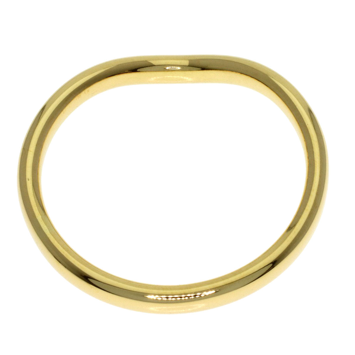 TIFFANY&Co. Curved band Ring K18 Yellow Gold Ladies [Used]