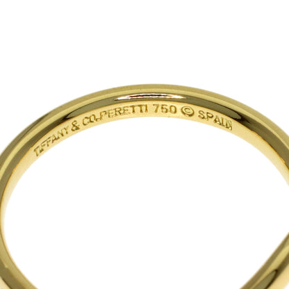 TIFFANY&Co. Curved band Ring K18 Yellow Gold Ladies [Used]
