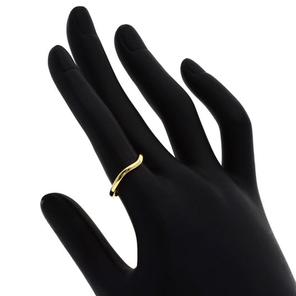 TIFFANY&Co. Curved band Ring K18 Yellow Gold Ladies [Used]