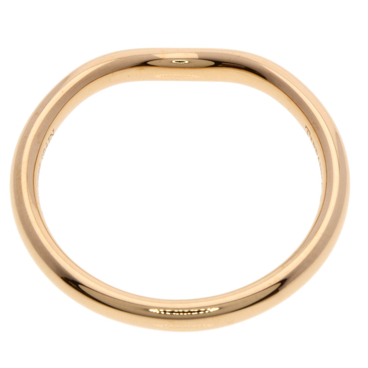 TIFFANY&Co. Curved band Ring K18 Pink Gold Ladies [Used]