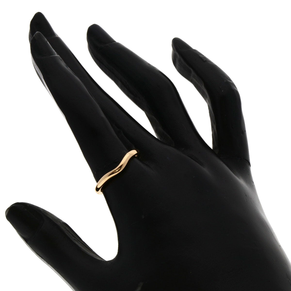 TIFFANY&Co. Curved band Ring K18 Pink Gold Ladies [Used]