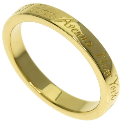 TIFFANY&Co. Notes Ring K18 Yellow Gold Ladies [Used]
