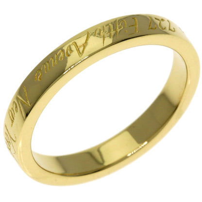 TIFFANY&Co. Notes Ring K18 Yellow Gold Ladies [Used]