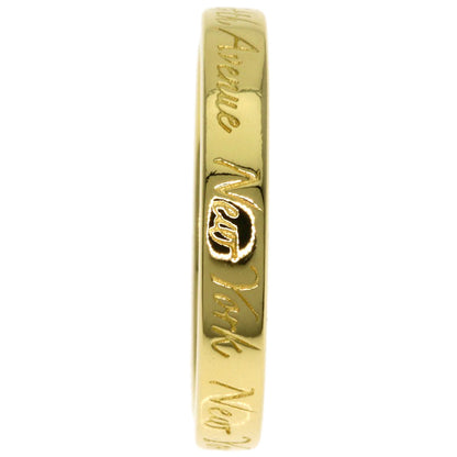 TIFFANY&Co. Notes Ring K18 Yellow Gold Ladies [Used]