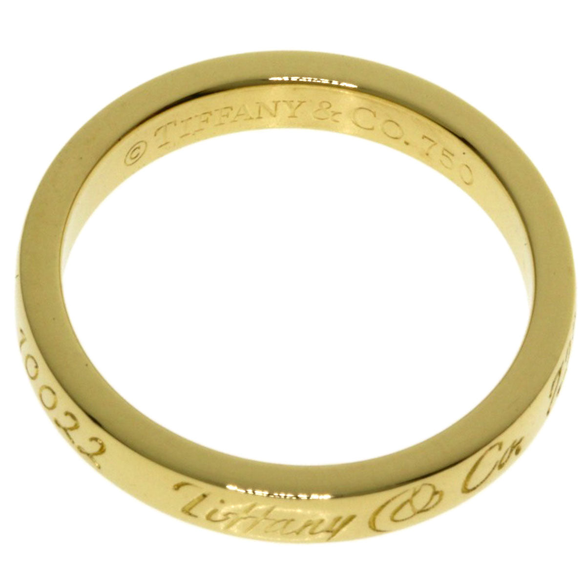 TIFFANY&Co. Notes Ring K18 Yellow Gold Ladies [Used]
