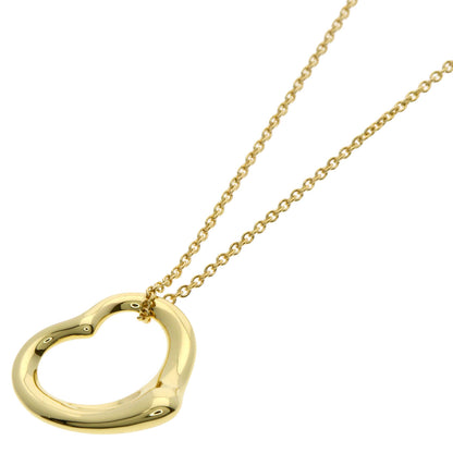 TIFFANY&Co. Open heart Necklace K18 Yellow Gold Ladies [Used]
