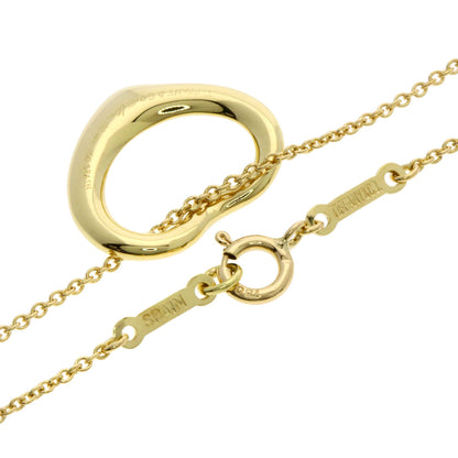 TIFFANY&Co. Open heart Necklace K18 Yellow Gold Ladies [Used]