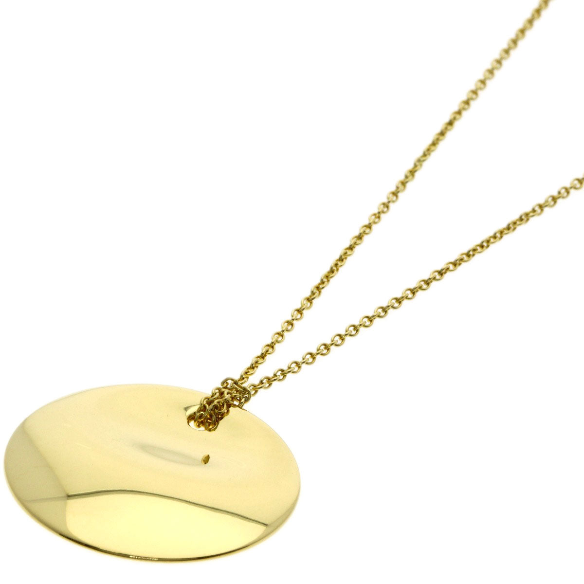 TIFFANY&Co. round Necklace K18 Yellow Gold Ladies [Used]