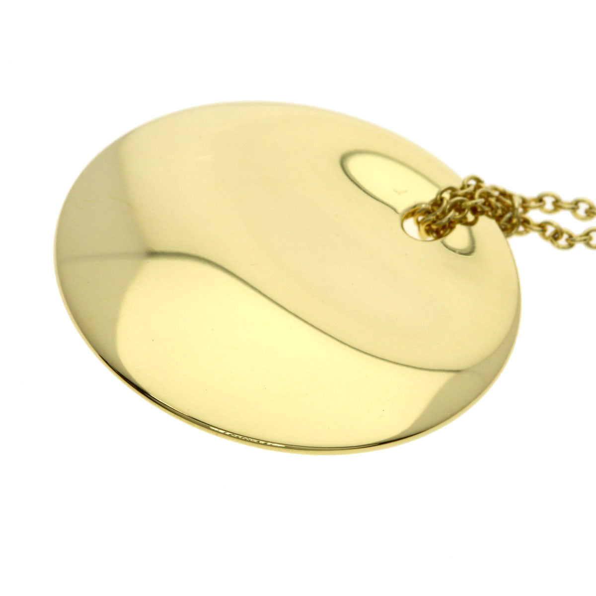 TIFFANY&Co. round Necklace K18 Yellow Gold Ladies [Used]