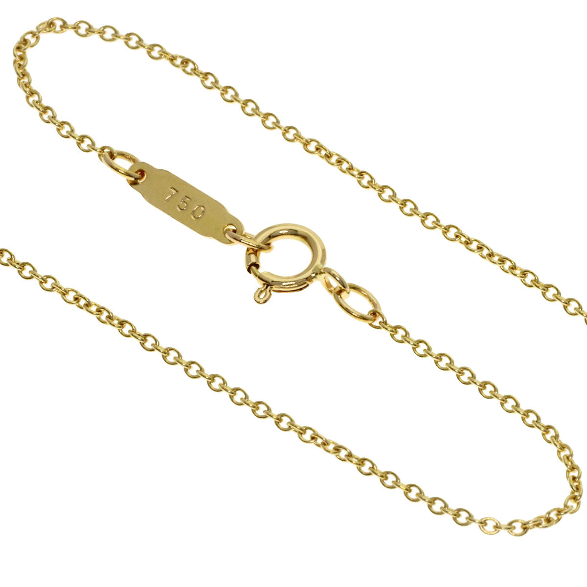 TIFFANY&Co. Signature Necklace K18 Yellow Gold Ladies [Used]