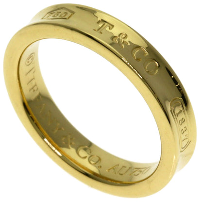 TIFFANY&Co. 1837 Narrow Ring K18 Yellow Gold Ladies [Used]