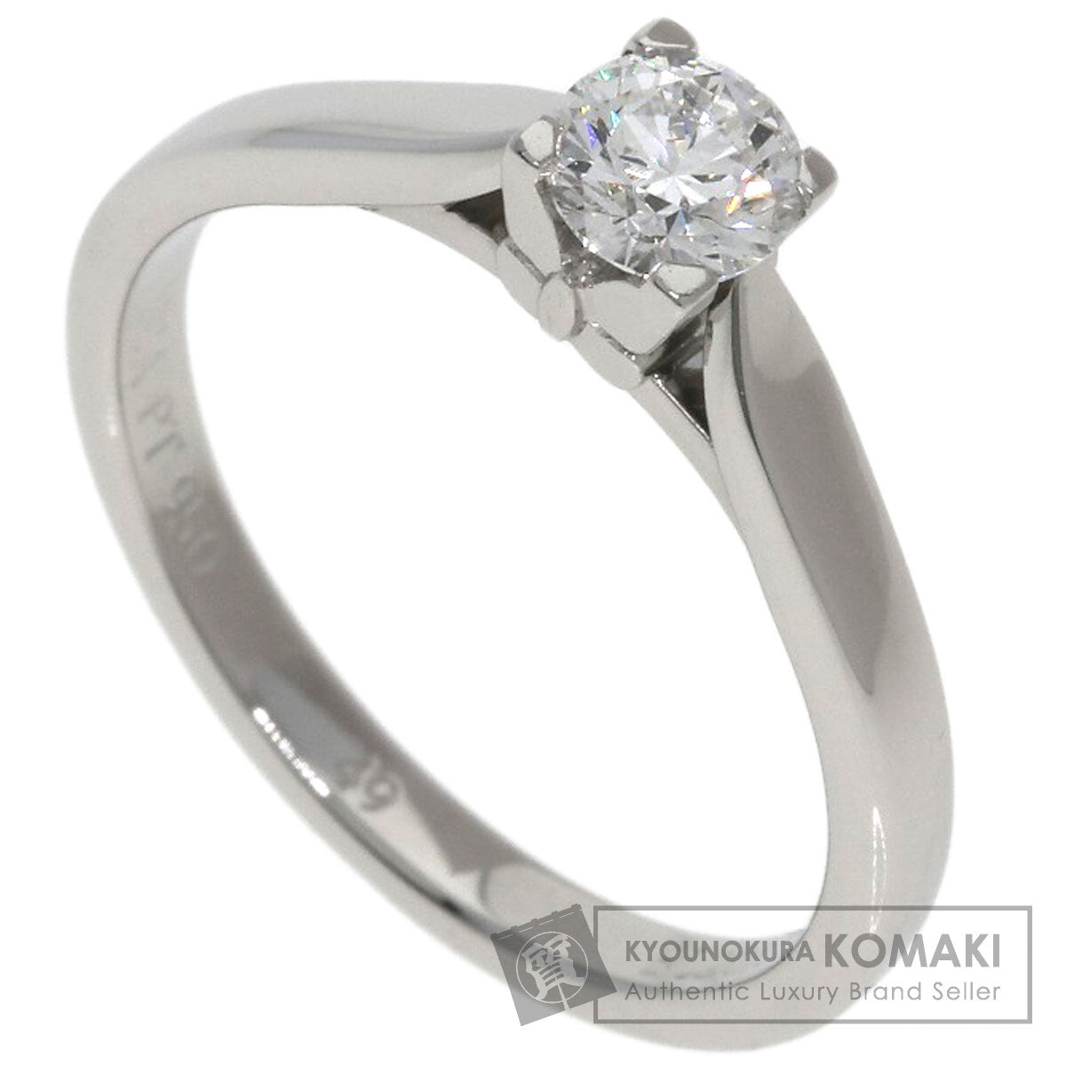 Van Cleef & Arpels Bonheur Solitaire Diamond #49 Ring Platinum PT950 Ladies [Used]