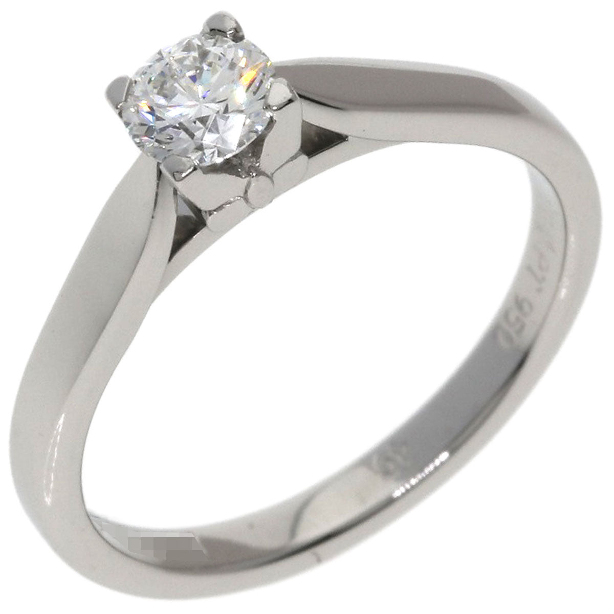 Van Cleef & Arpels Bonheur Solitaire Diamond #49 Ring Platinum PT950 Ladies [Used]