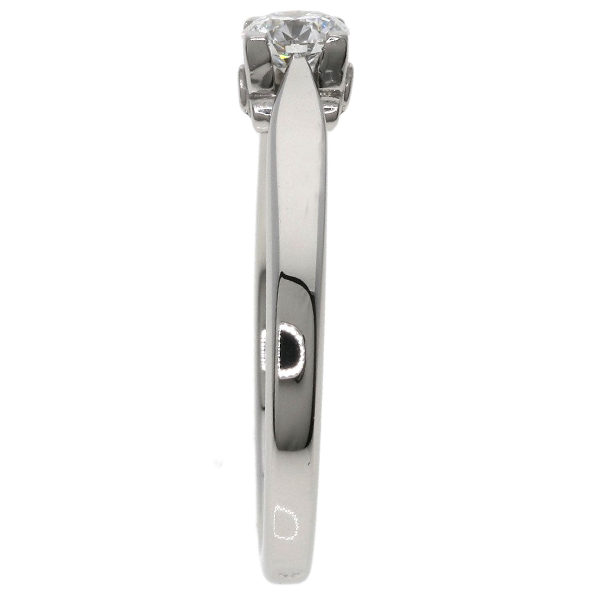 Van Cleef & Arpels Bonheur Solitaire Diamond #49 Ring Platinum PT950 Ladies [Used]