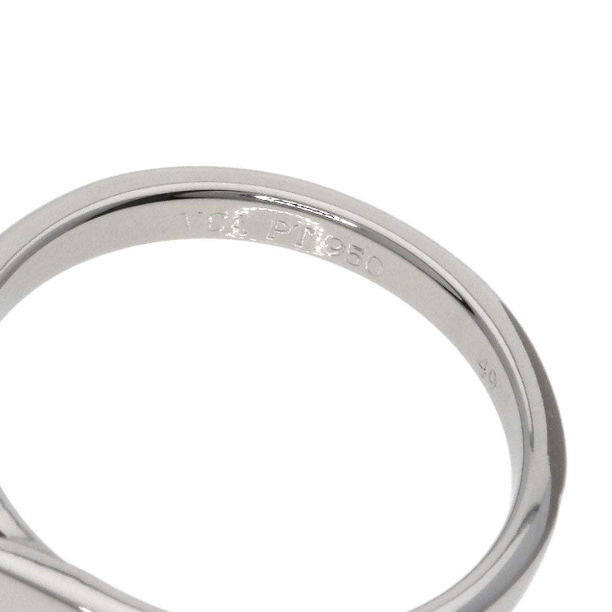 Van Cleef & Arpels Bonheur Solitaire Diamond #49 Ring Platinum PT950 Ladies [Used]