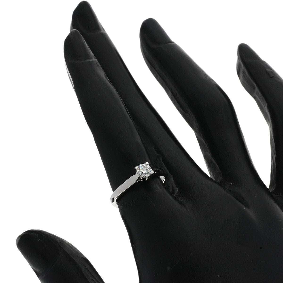 Van Cleef & Arpels Bonheur Solitaire Diamond #49 Ring Platinum PT950 Ladies [Used]