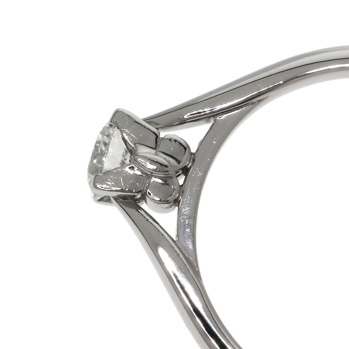 Van Cleef & Arpels Bonheur Solitaire Diamond #49 Ring Platinum PT950 Ladies [Used]