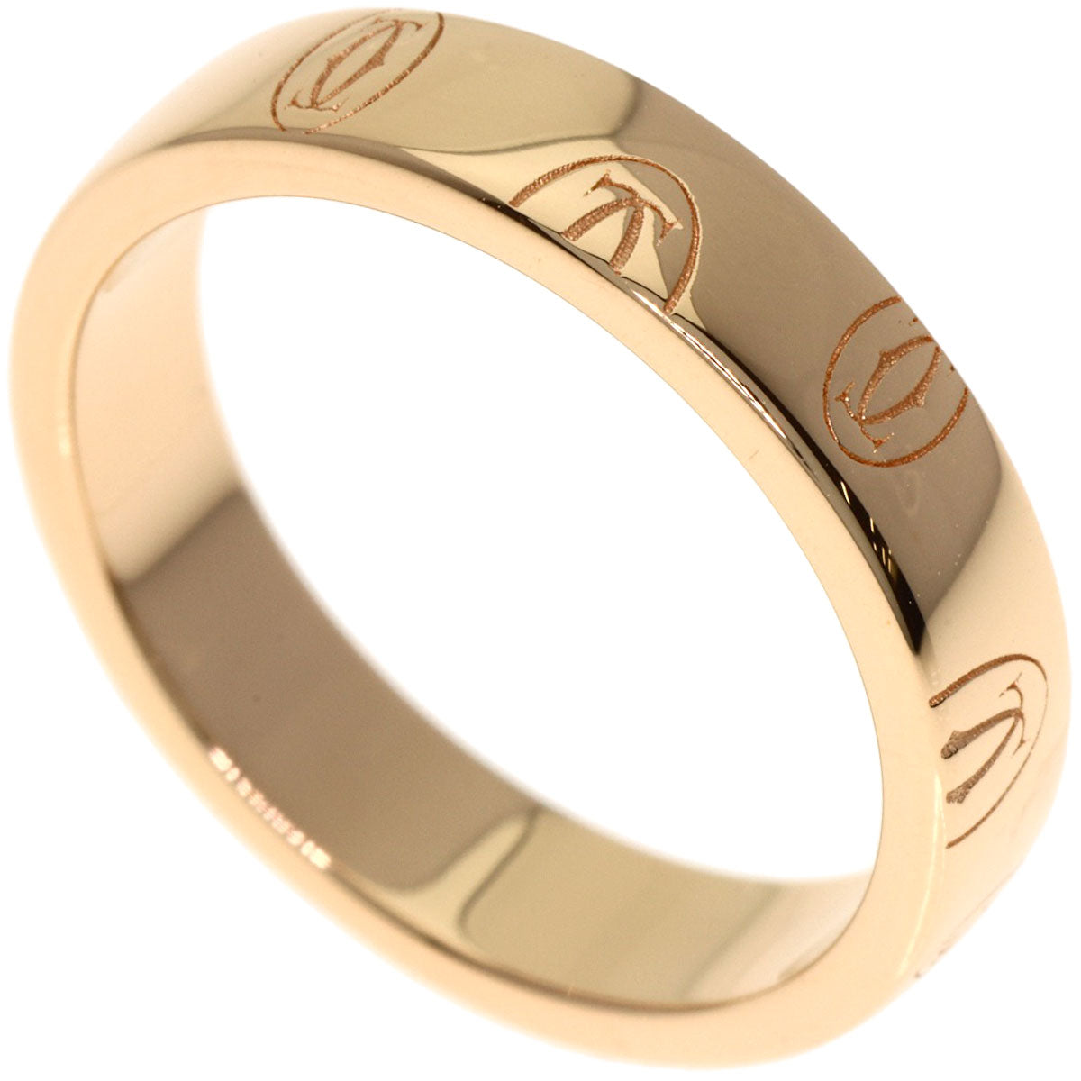 CARTIER Happy birthday # 49 Ring K18 Pink Gold Ladies [Used]