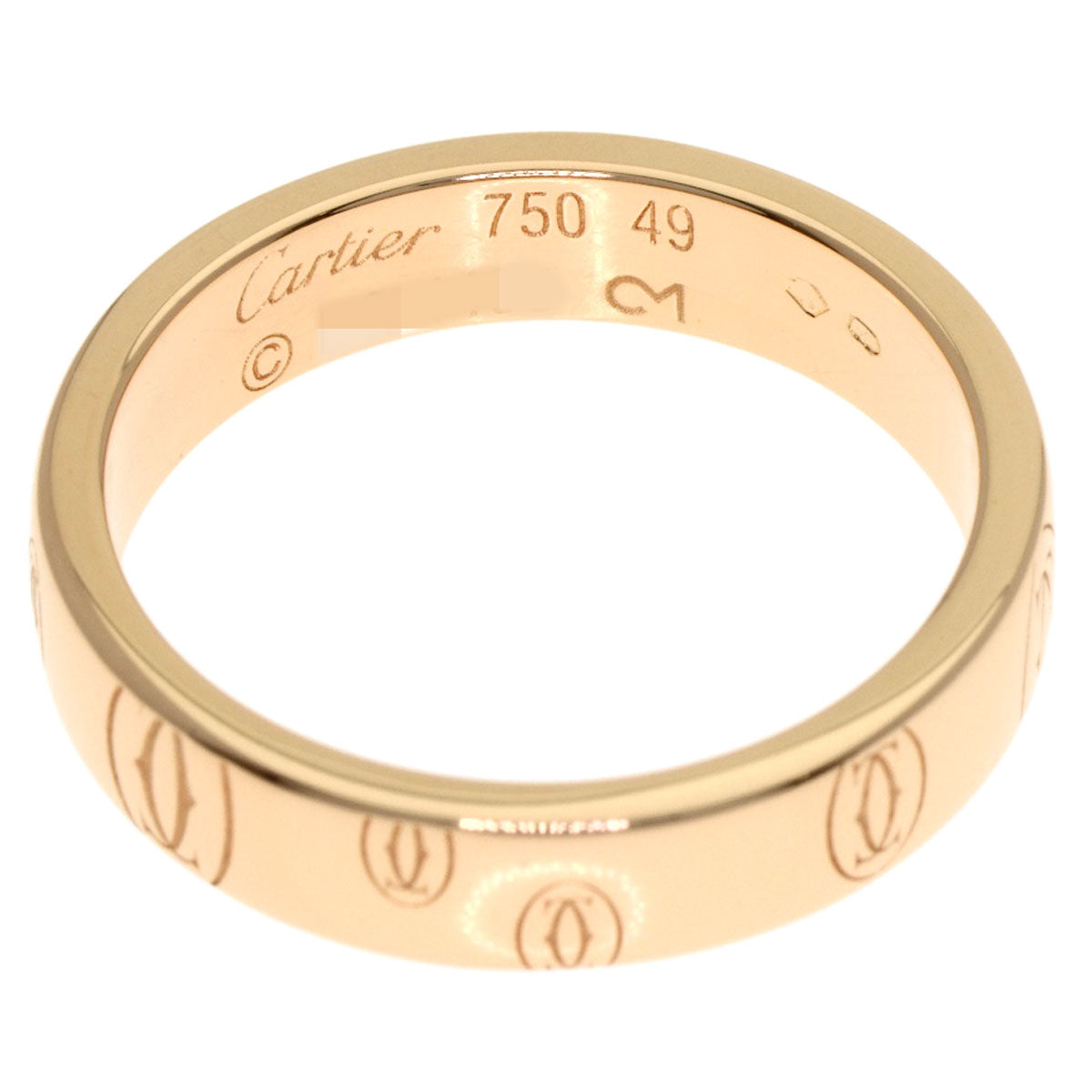 CARTIER Happy birthday # 49 Ring K18 Pink Gold Ladies [Used]