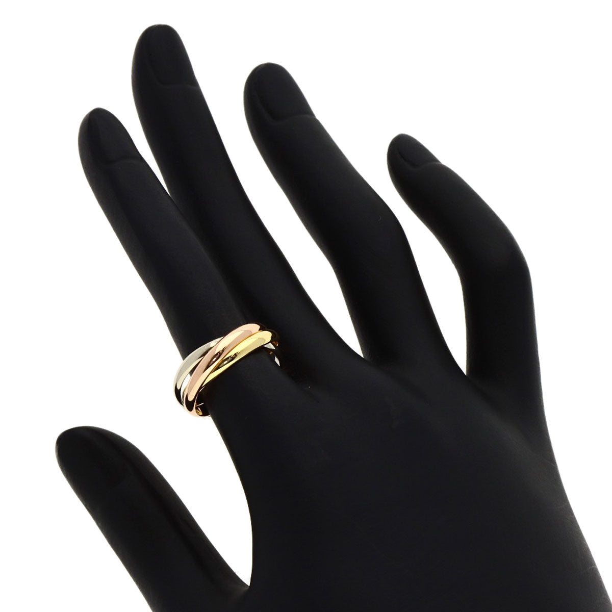 CARTIER Trinity SM #50 Ring K18 Yellow Gold 18K Pink GoldLadies [Used]