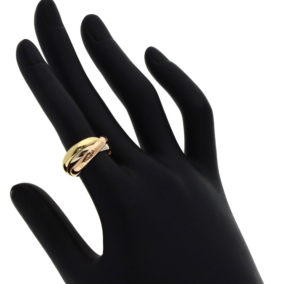 CARTIER Trinity #49 Ring K18 Yellow Gold 18K Pink GoldLadies [Used]