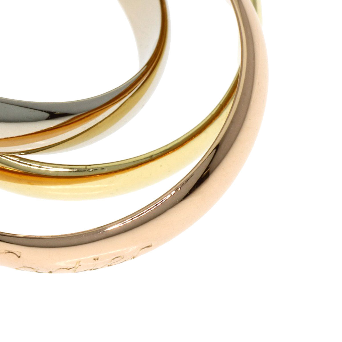 CARTIER Trinity #49 Ring K18 Yellow Gold 18K Pink GoldLadies [Used]