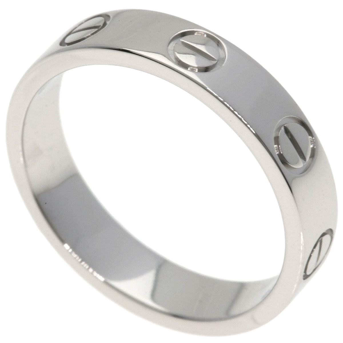 CARTIER mini love ring #48 Ring Platinum PT950 Ladies [Used]