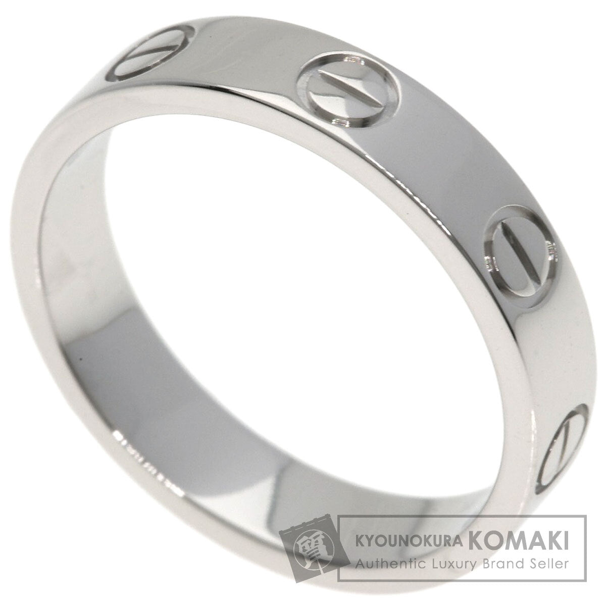 CARTIER mini love ring #48 Ring Platinum PT950 Ladies [Used]