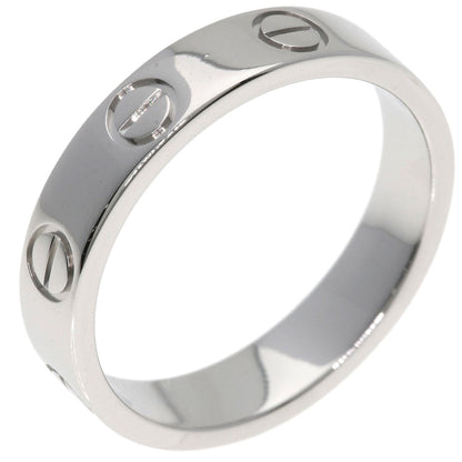 CARTIER mini love ring #48 Ring Platinum PT950 Ladies [Used]