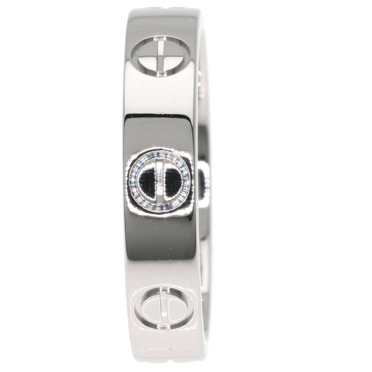 CARTIER mini love ring #48 Ring Platinum PT950 Ladies [Used]