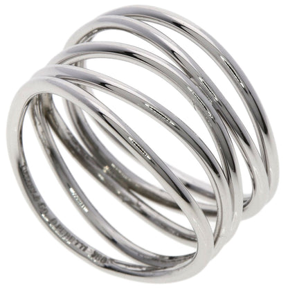 TIFFANY&Co. Wave 5 Row Ring K18 White Gold Ladies [Used]
