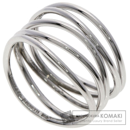 TIFFANY&Co. Wave 5 Row Ring K18 White Gold Ladies [Used]