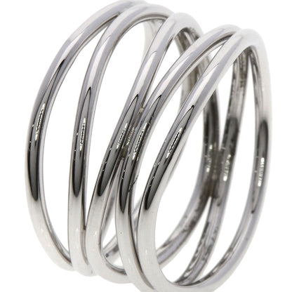 TIFFANY&Co. Wave 5 Row Ring K18 White Gold Ladies [Used]
