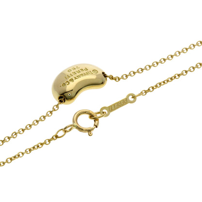 TIFFANY&Co. Bean Necklace K18 Yellow Gold Ladies [Used]