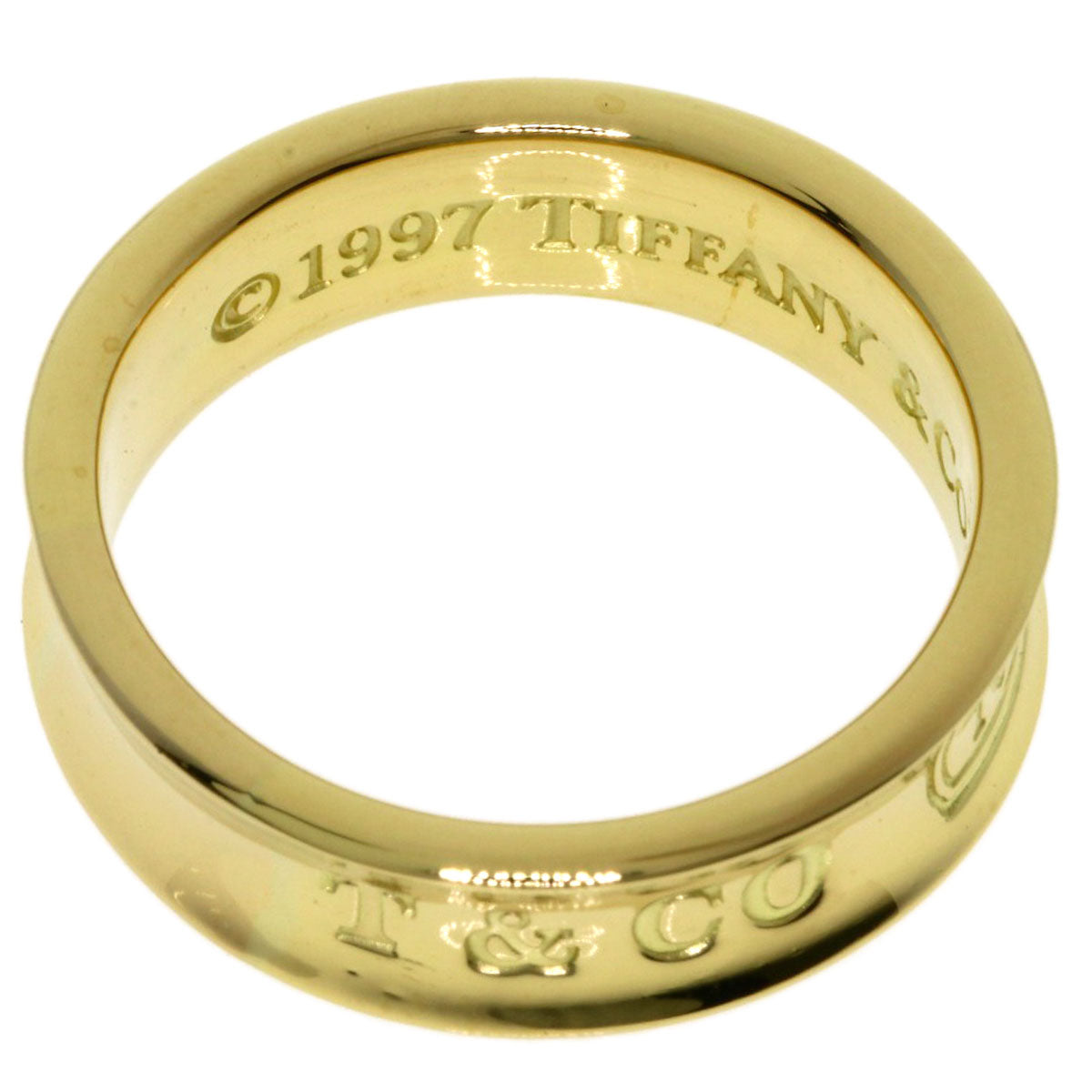 TIFFANY&Co. 1837 Ring K18 Yellow Gold Ladies [Used]