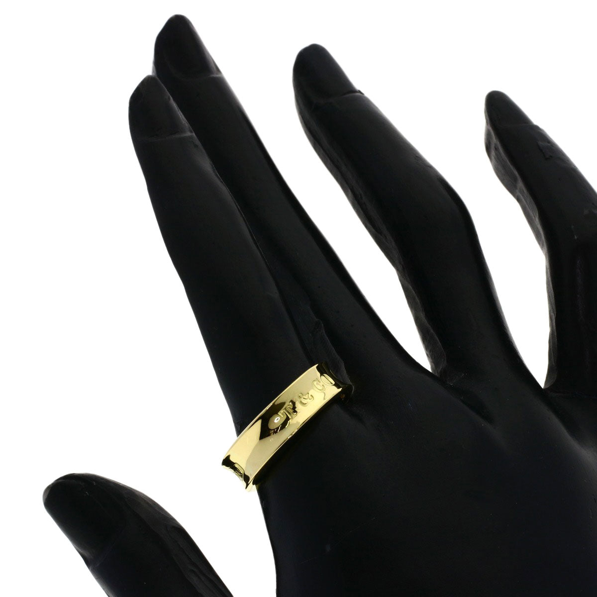 TIFFANY&Co. 1837 Ring K18 Yellow Gold Ladies [Used]