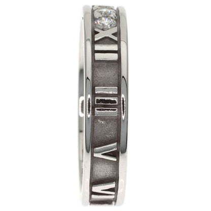 TIFFANY&Co. Atlas Narrow Diamond Ring K18 White Gold Ladies [Used]