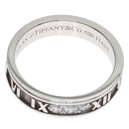TIFFANY&Co. Atlas Narrow Diamond Ring K18 White Gold Ladies [Used]