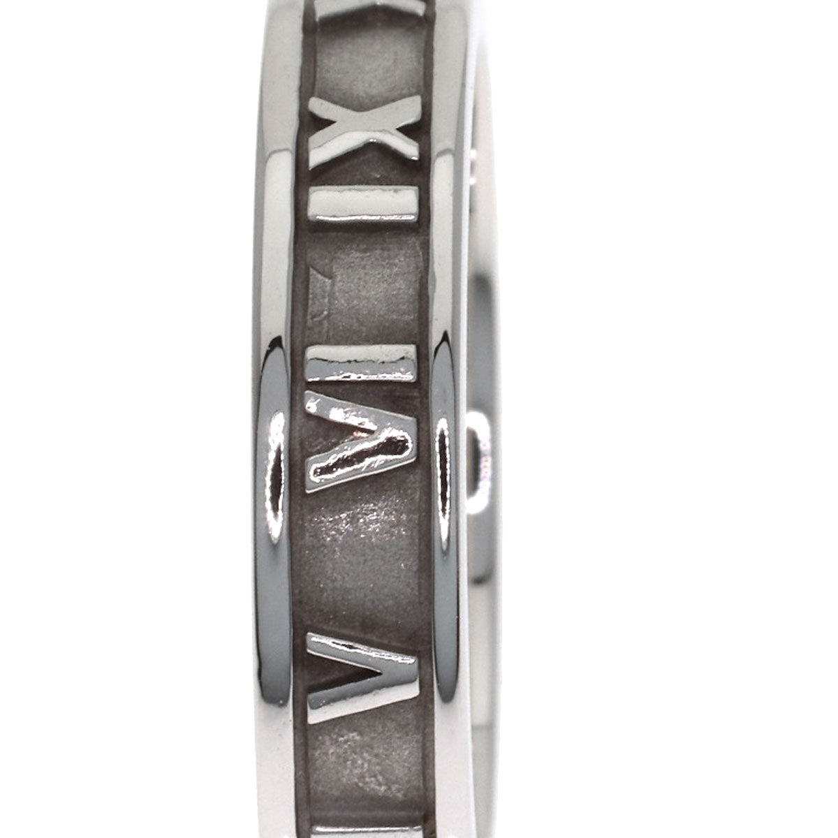 TIFFANY&Co. Atlas Narrow Diamond Ring K18 White Gold Ladies [Used]
