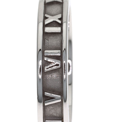 TIFFANY&Co. Atlas Narrow Diamond Ring K18 White Gold Ladies [Used]
