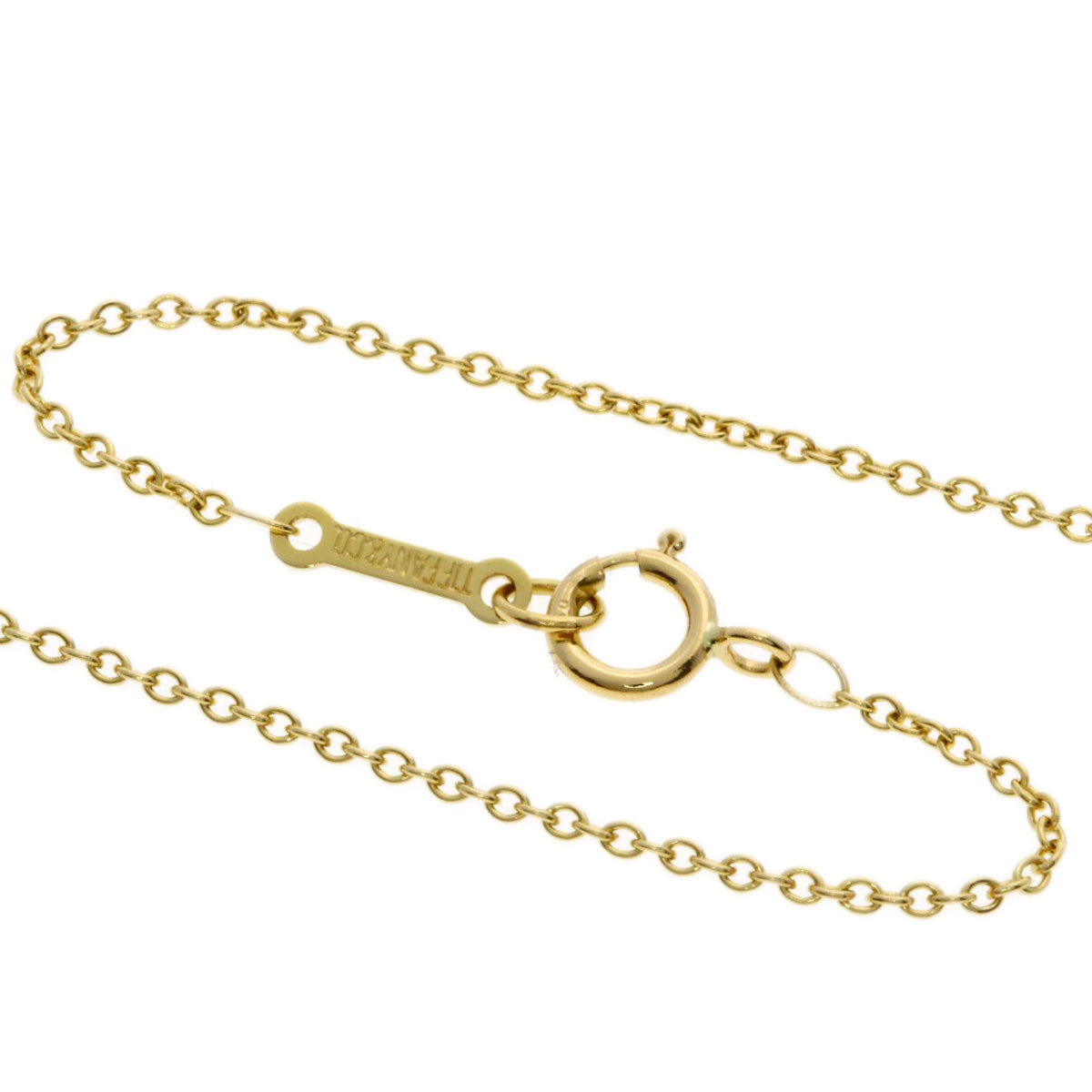 TIFFANY&Co. Open heart Necklace K18 Yellow Gold Ladies [Used]