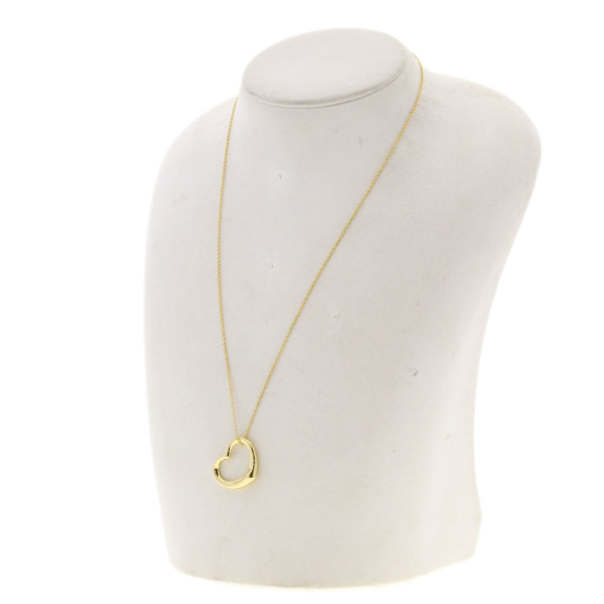 TIFFANY&Co. Open heart Necklace K18 Yellow Gold Ladies [Used]